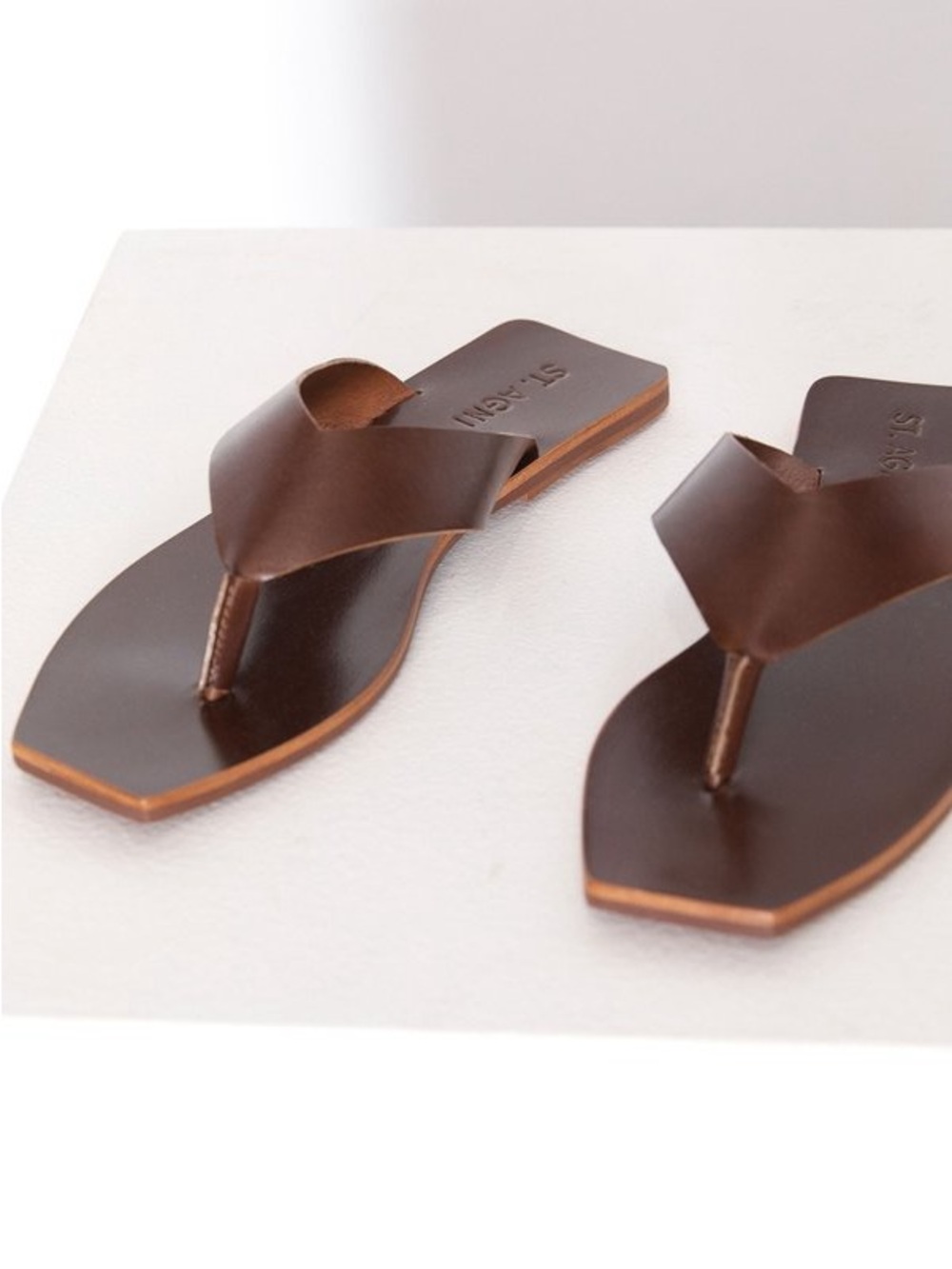 St. Agni Leather Sandals